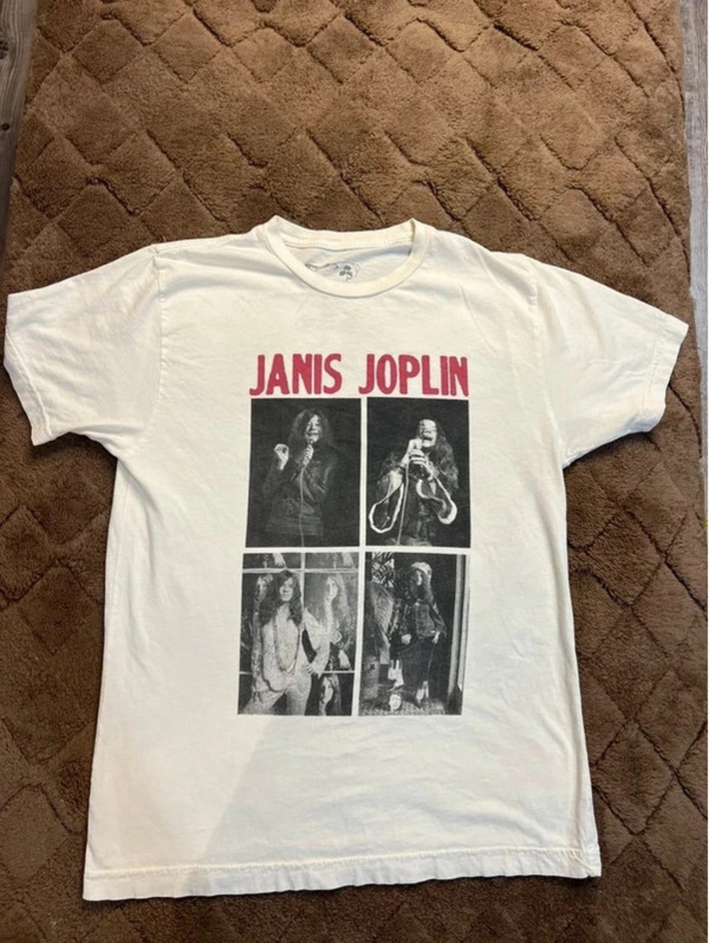 Janis Joplin Graphic Band T-Shirt | White | Life Clothing Co.